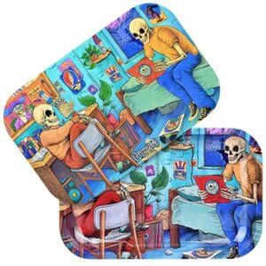 Grateful Dead Deadhead Dorm Rolling Tray ~ w/Magnetic Lid ~ 11" x 7" ~ Brand New